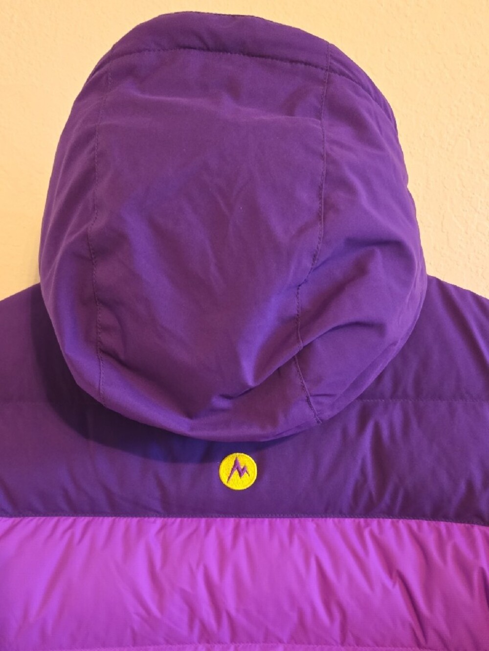 Marmot Purple Hooded Puffer Jacket - Small - Picture 14 of 16